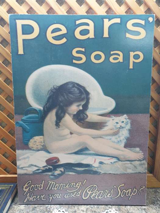 PEARS ADVERTISEMENT  PRINT on BOARD