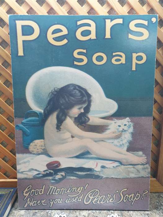 PEARS ADVERTISEMENT  PRINT on BOARD