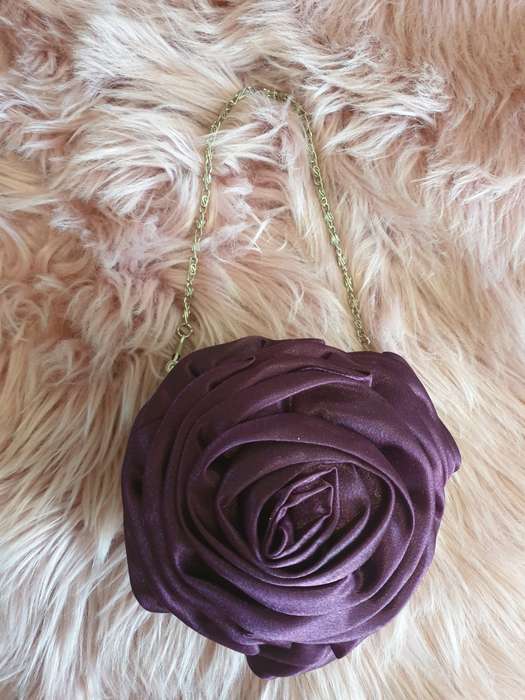 SMALL PURPLE EVENING BAG