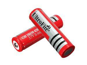 18650 3.7V Li-ion Rechargable Battery for Torch, Flashlight, Laser, etc