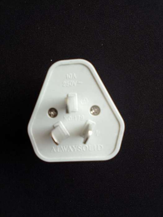 International 3 pin Plug Travel Adaptor for South African Devices