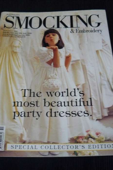 SMOCKING AND EMBROIDERY  MAGAZINE WITH PATTERN
