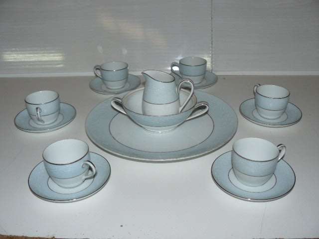 STUNNING NORITAKE "LAUREATE" ESPRESSO SET 15PCE LOVELY SET