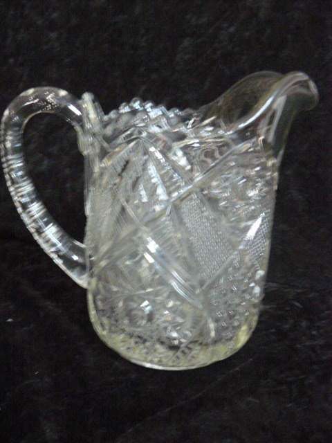 PRESSED CUT GLASS JUG