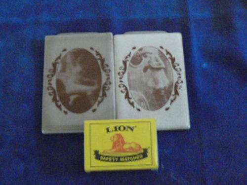 2 X Vintage small tiles