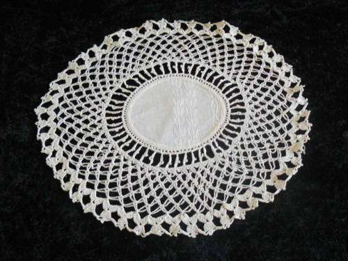 VINTAGE FINE HAND CROCHETED COTTON JUG COVER