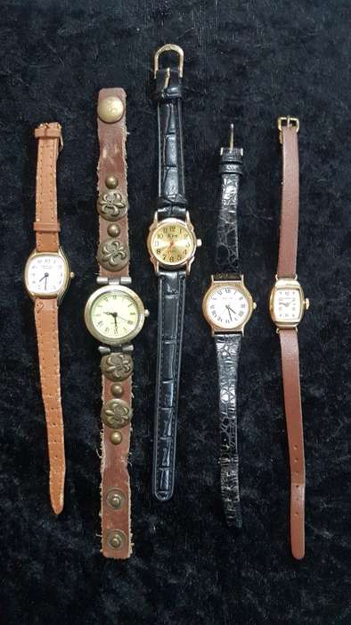 5x ladies Quartz watches. Nice straps