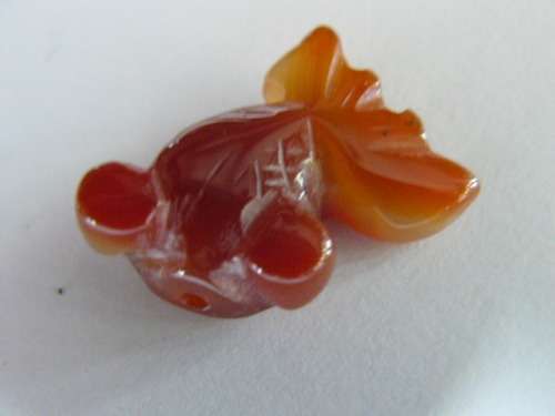 SEMI PRECIOUS STONE GOLD FISH CUTE GOOGLY EYES