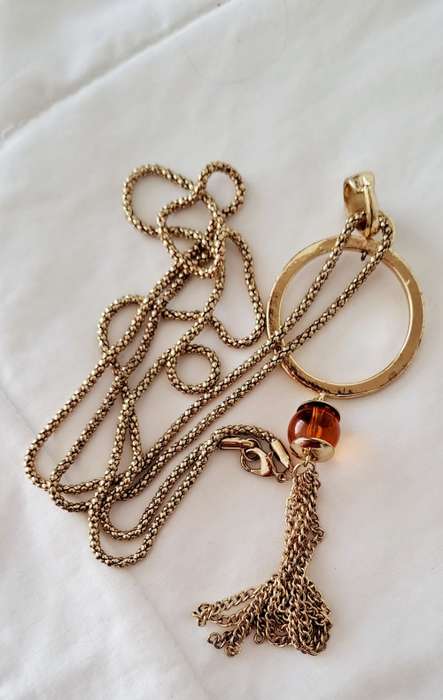 diffrent...ring on ring necklace