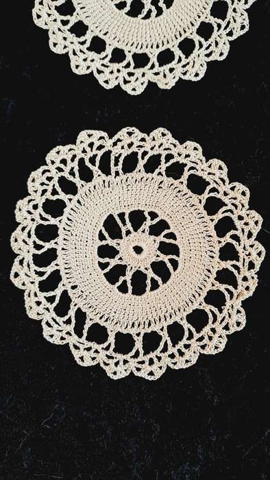 Vintage hand crotcheted cotton doilies/coasters REDUCED