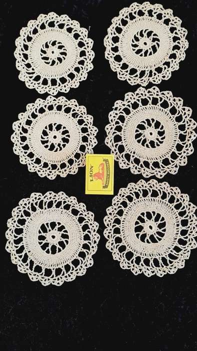 Vintage hand crotcheted cotton doilies/coasters REDUCED