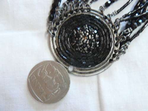 9 STRAND FASHION NECKLACE WITH PENDANT