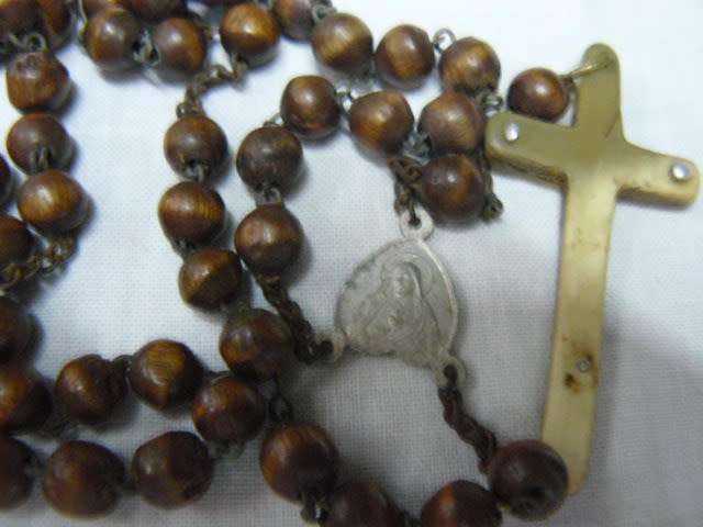ROSARY WITH WOODEN BEADS