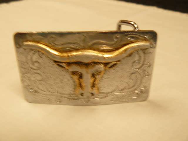 BUFFALO METAL BELT BUCKLE