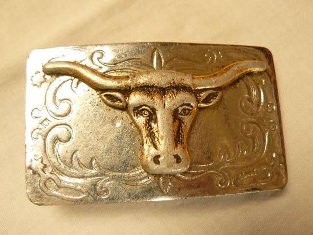 BUFFALO METAL BELT BUCKLE