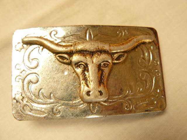 BUFFALO METAL BELT BUCKLE