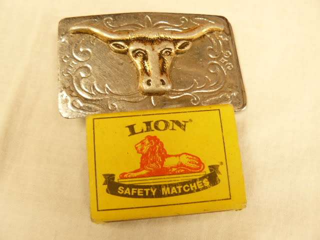 BUFFALO METAL BELT BUCKLE