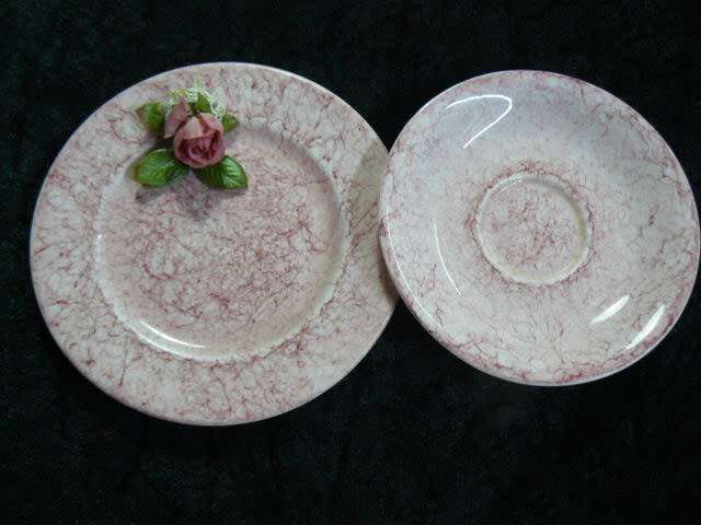 ROYAL ALBERT SIDE PLATES X2 2 AND 1 X SOUCER GOSSAMER ENGLAND