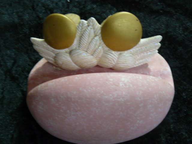 CERAMIC ANGEL SERVIETTE HOLDER