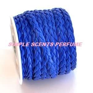 5mm Plaited Flat Leather CORD-10M ROLE
