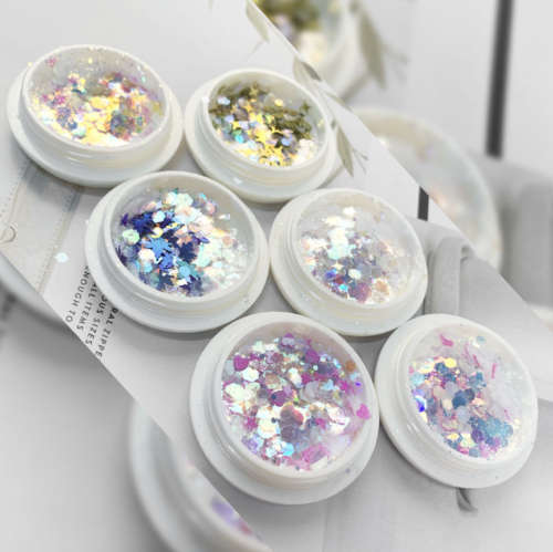 6pcs Flake Nail Art Decoration