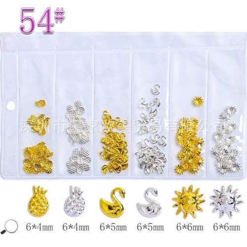 6 Grids Metal Rhinestone - NO 54