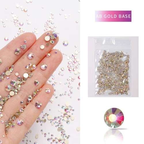 Rhinestones 1440pcs - GOLD BASE  -SS5