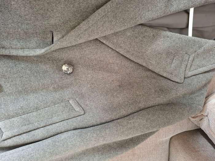 Stylish Vintage Grey Ladies Winter Coat - 3/4 length, Warm, Beautiful Silver-grey Lining