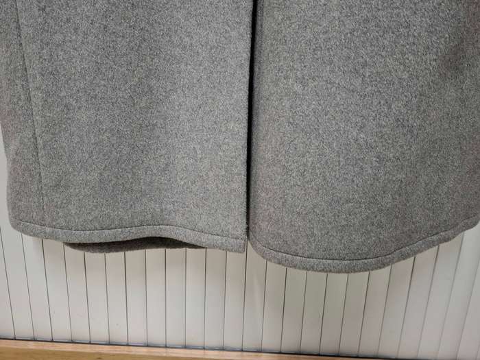 Stylish Vintage Grey Ladies Winter Coat - 3/4 length, Warm, Beautiful Silver-grey Lining
