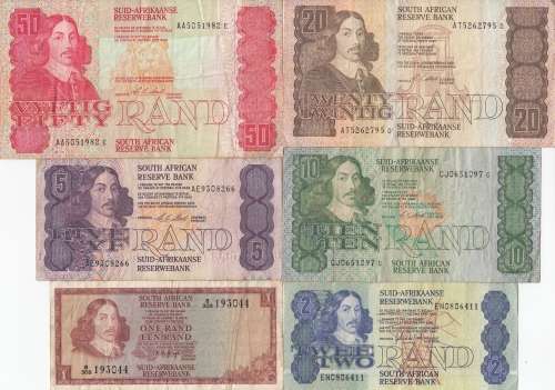 ***  SET OF  SIX  NOTES  FOR 1 BID   ***        SET050