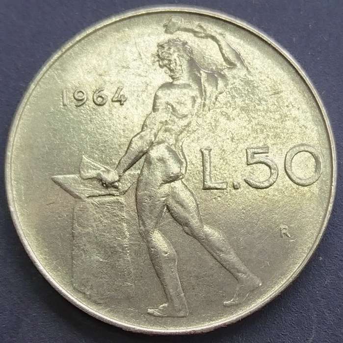 1964  50 Lire     Italy         SUN12825~