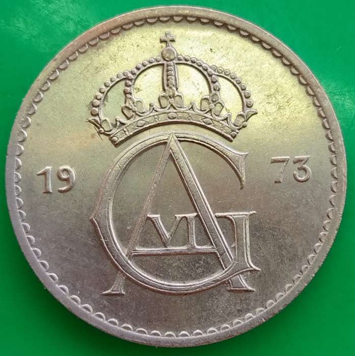1973       50 Öre - Gustaf VI Adolf        Sweden         SUN13523*