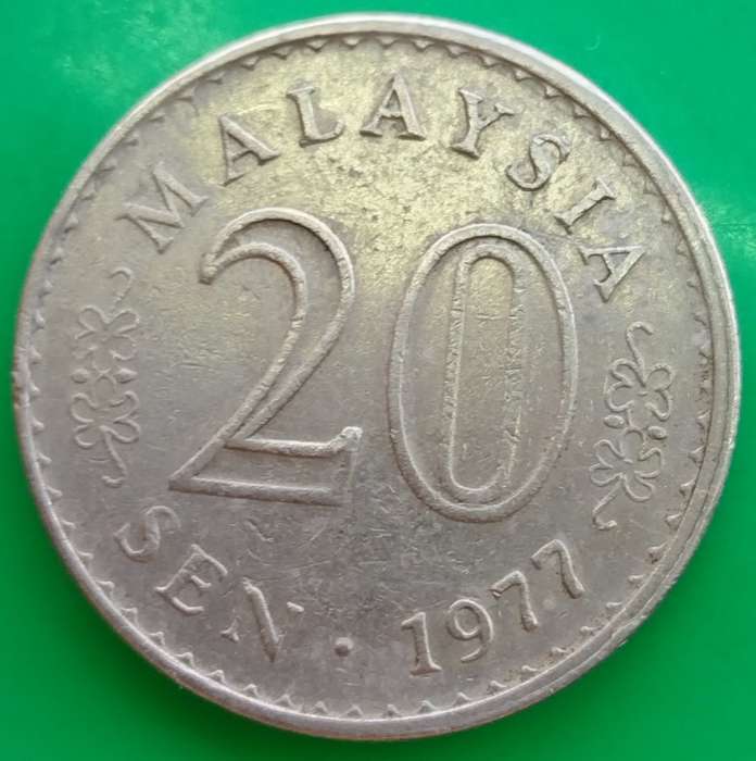 1977     20 Sen COIN      Malaysia         SUN13526~
