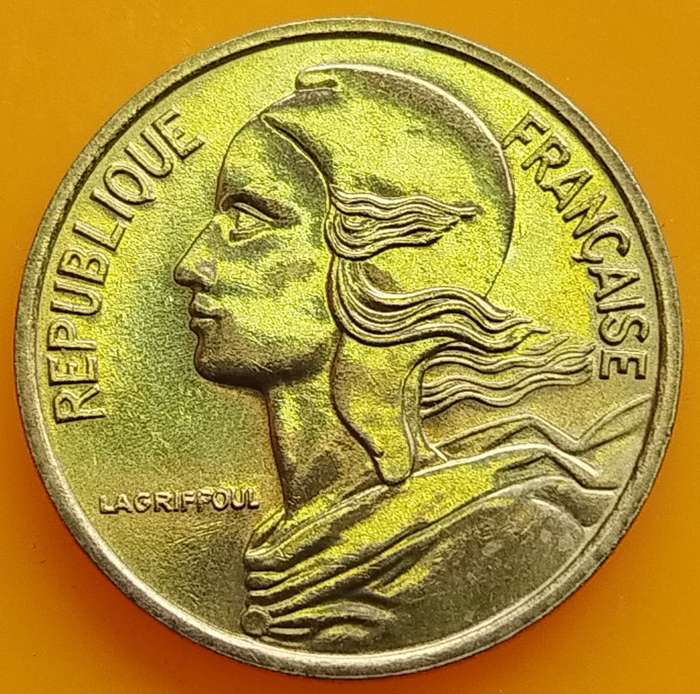 1985  5 Centimes Coin      France          SUN13902~