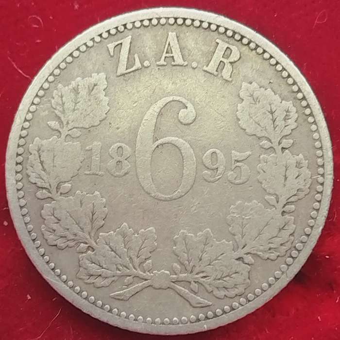 1895   SIXPENCE    (SILVER 0.925 )    ZAR                     SUN14146*