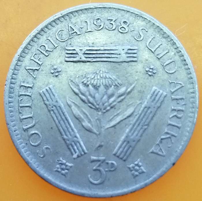 1938     3D  coin  SA        (SILVER 0.800 )       SUN14275