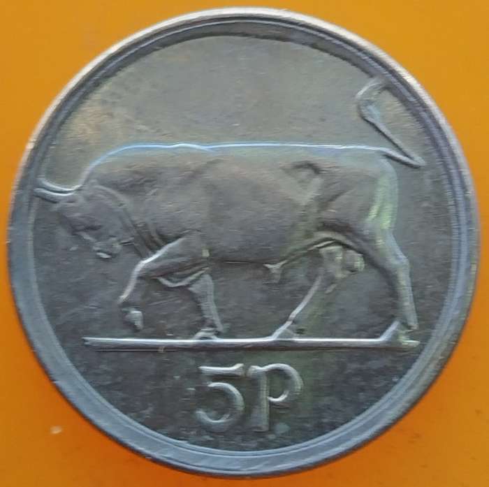 1996    5 Pence small type   IRELAND         SUN14538