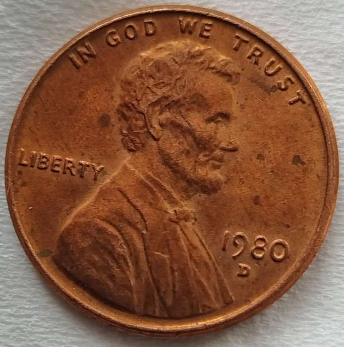 1980  -  ONE CENT     USA         SUN14604
