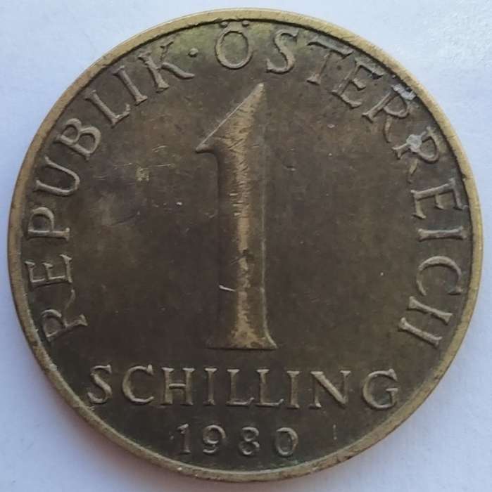 1980     1 SCHILLING COIN      AUSTRIA         SUN14699