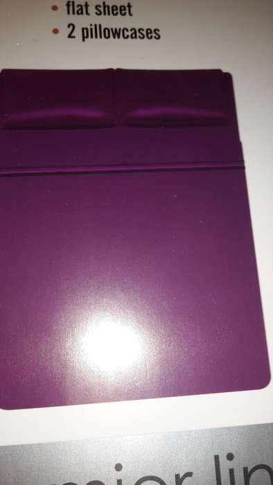 New item Sheet street Queen size plum satin flat sheet +2 pillow cases
