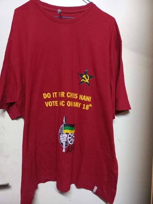 Collection of ANC T-shirts and Jacket