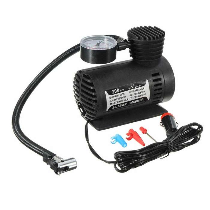 300 PSI 12V Portable Car Tyre Inflator Air Compressor Electric Pump Inflator