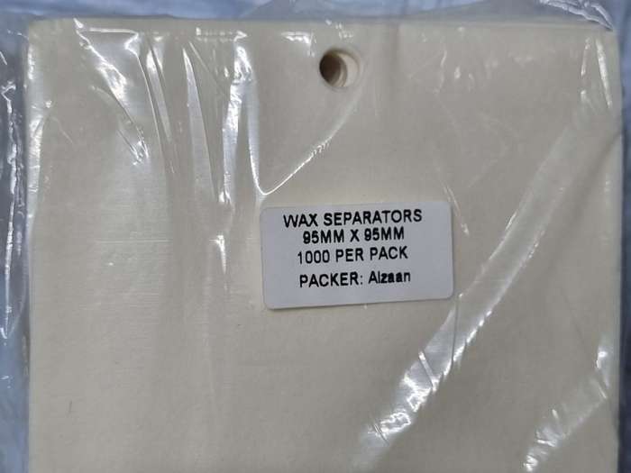 Wax paper seperators 1000 per pack