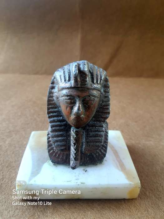 #8 - EGYPTIAN MARBLE FIGURES X3