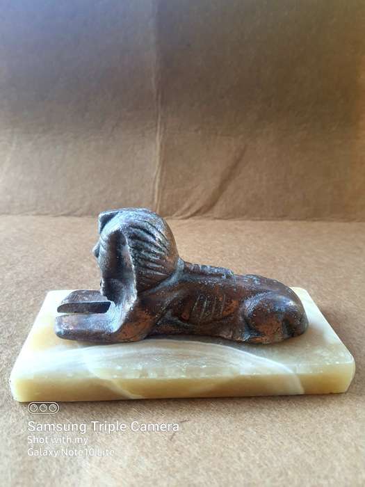 #8 - EGYPTIAN MARBLE FIGURES X3