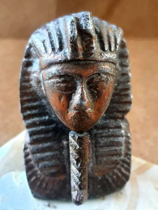 #8 - EGYPTIAN MARBLE FIGURES X3