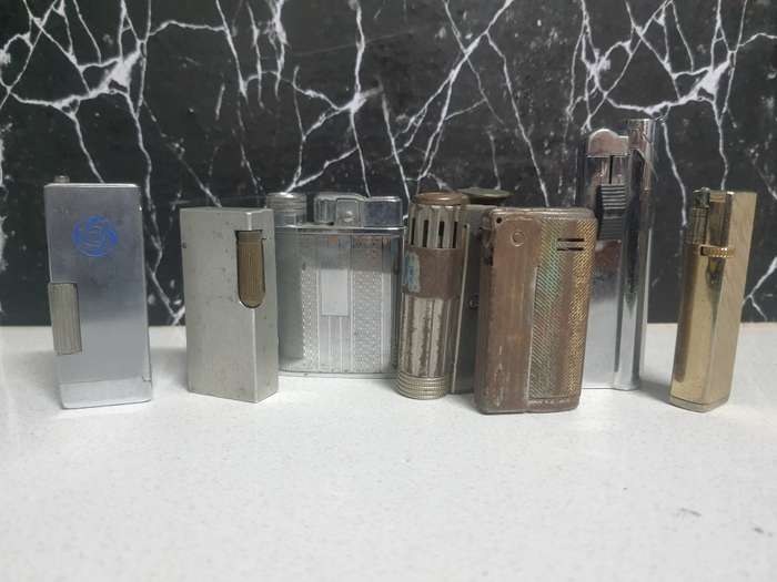 X7 VINTAGE CIGARETTE BAR&SOMKING  LIGHTERS
