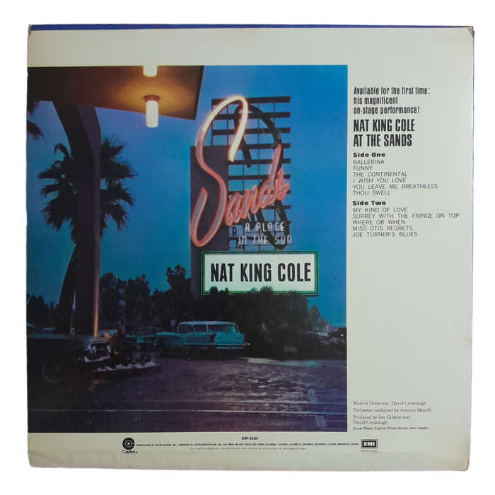 1966 Nat King Cole - Nat King Cole At The Sands - Vinyl, 7`, 33 RPM - Jazz, Pop - Very Good Plus - W