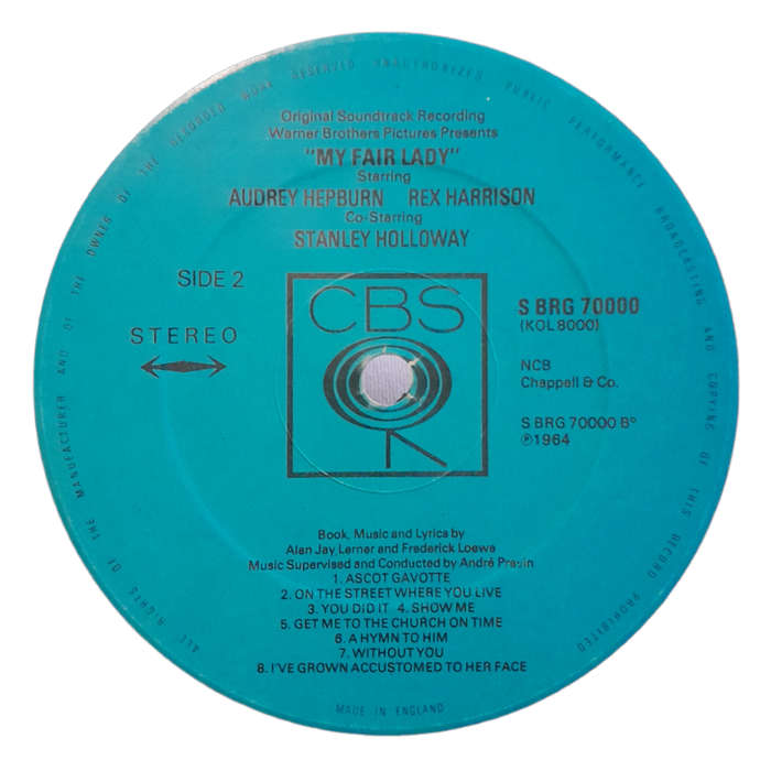 1964 Audrey Hepburn, Rex Harrison - My Fair Lady Soundtrack - Vinyl, 7`, 33 RPM - Stage & Screen - V