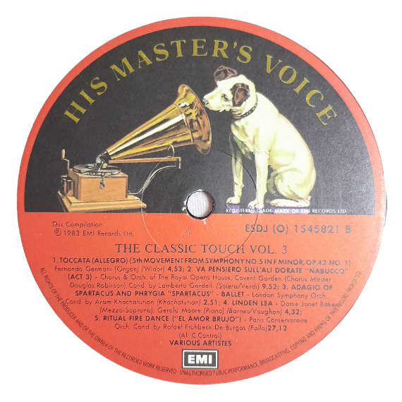 1983 Various - The Classic Touch / Volume Three - Vinyl, 7`, 33 RPM - Classical - Excellent - With C